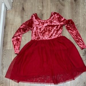 Velvet Red Kids Dress